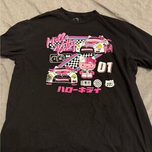 Hello Kitty Black and Pink T-Shirt